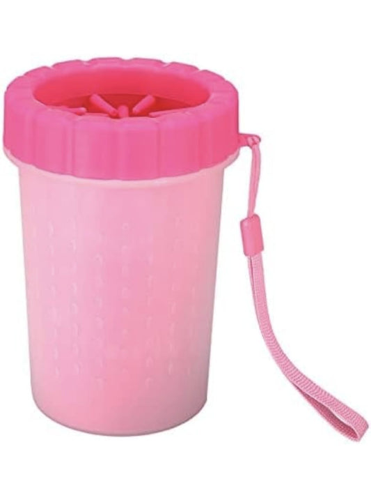 2-in-1 Dog and cat Paw Cleaner Cup & Grooming Brush – Portable Silicone Foot Washer for Large Dogs – Gentle, Easy-to-Use Pet Paw Washer for Mud, Dirt & Debris Removal 