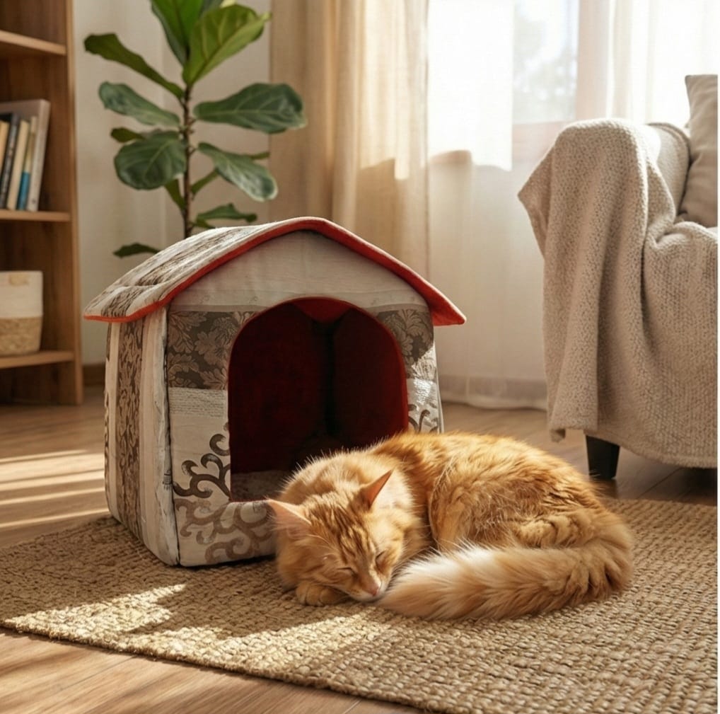 Cat and Dog House, Comfortable and Cozy, Perfect your Furry Friend, with Unique Design