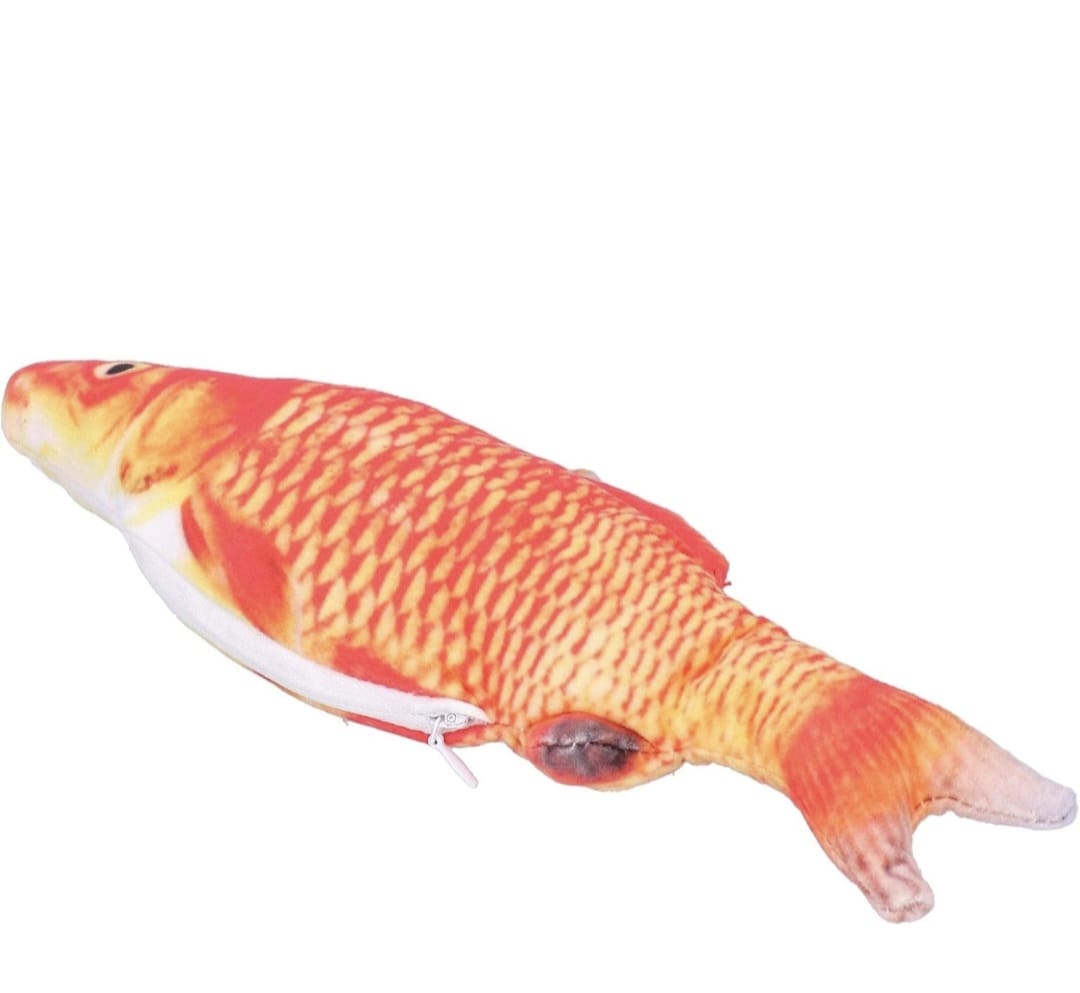 Electric Flopping Fish, Moving Cat Kicker Fish Toy, Floppy Fish Toy for Small Dogs Wiggle Fish Catnip Toys, Motion Kitten Toy Plush Interactive Cat Toys for Exercise, Mice Animal Toys,Chargeable